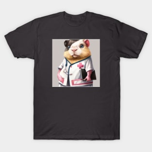 Guinea pig in nurse uniform T-Shirt